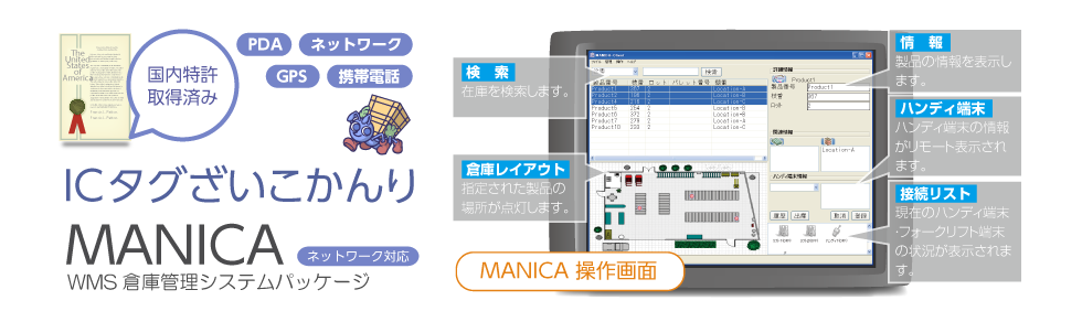 RFID在庫管理 MANICA